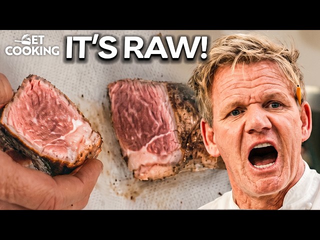 Gordon Ramsay Screams at Chefs for Serving Raw New York Strip | Hell's Kitchen USA