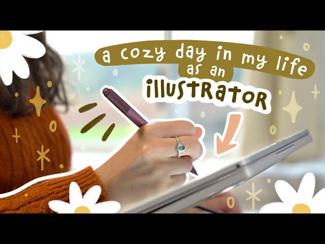 A Day In My Life As A Full-Time Digital Illustrator - Picture Book Drawing & Hot Chocolate 🥰