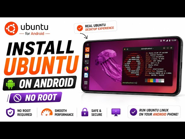 How to Install REAL Ubuntu on Android Phone (No Root) In 2026