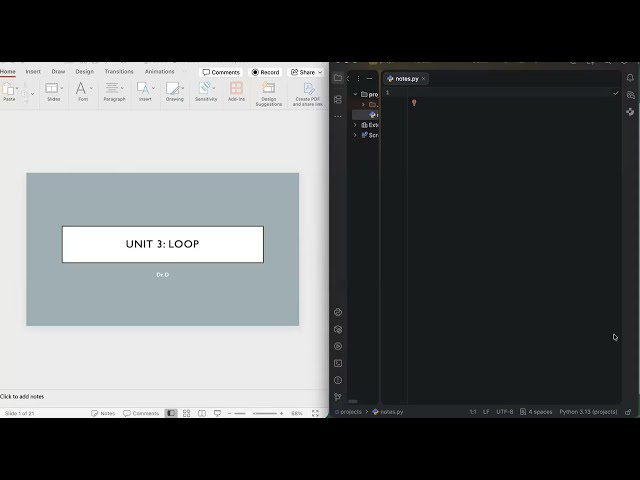Python 101 Unit 3 - Loop and List