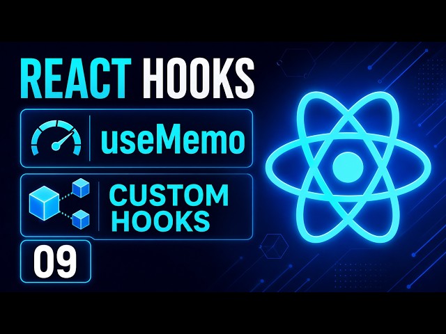 09 React useMemo and Custom Hooks | ReactJS Tutorial in Pashto
