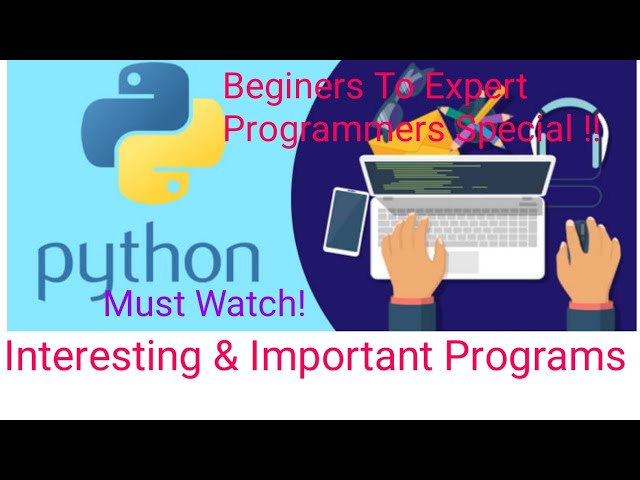 Python Basic Interesting Programs For Beginners #PythonPrograms #BeginersPythonPrograms By iSmart