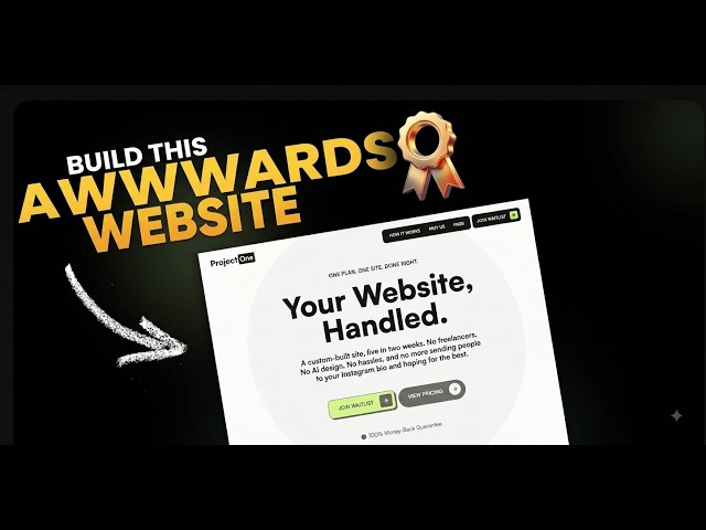 Build This Awwwards Website With HTML And CSS