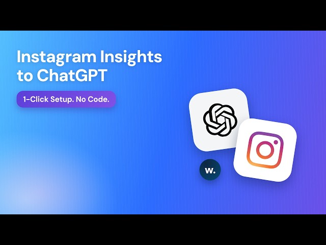 Instagram Insights to ChatGPT: 60-Second Setup (No Code, 3 Steps)