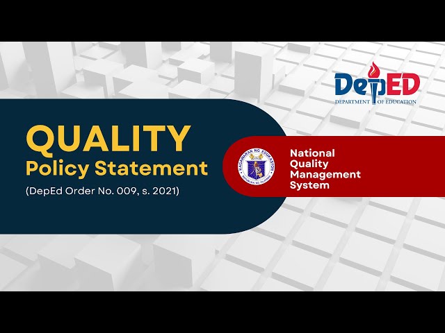 DepEd Quality Policy Statement