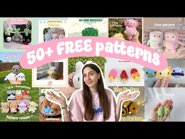 50+ FREE and easy amigurumi crochet patterns - with links ✨🧸