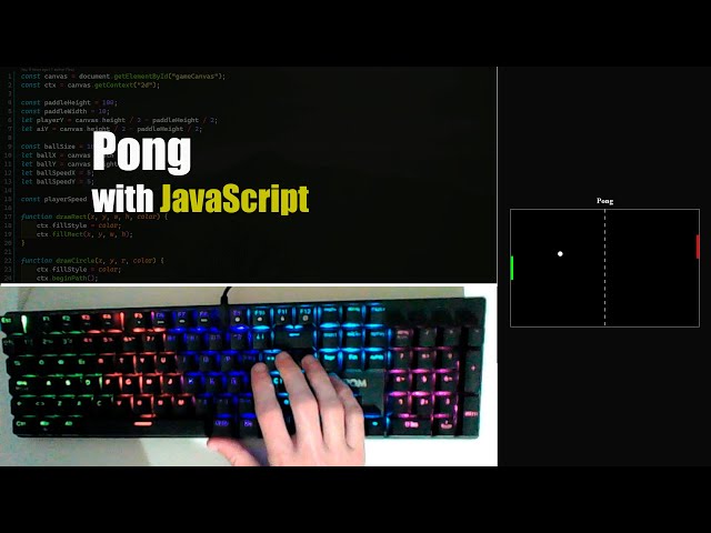 Build Classic Pong Game with JavaScript (No Talking, ASMR Coding)