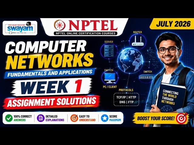 Computer Networks Week 1 Assignment Answers 2026 | NPTEL July 2026 | 100% Correct Solutions