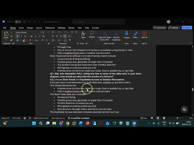 Venn Diagrams and SQL Joins