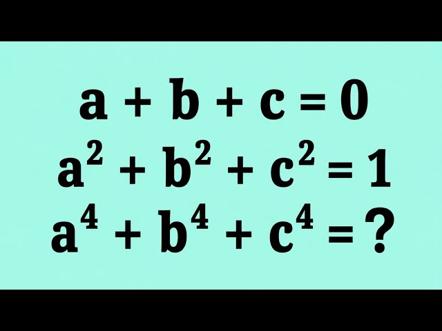 Swedan | A Nice Algebra Math Problem | Olympiad Mathmatics 