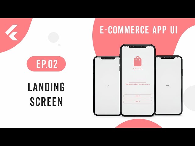E-Commerce App UI | EP.02 Landing Screen | Speed Code
