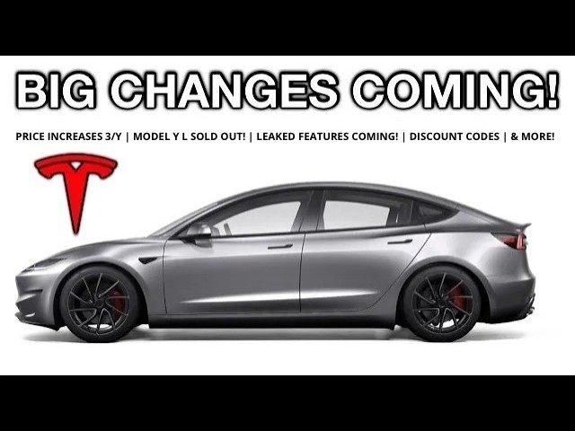 Model Y/3 Big Changes Announced: Shocking Price Hikes + Teslas SOLD Out | NEW Feature Leaks!