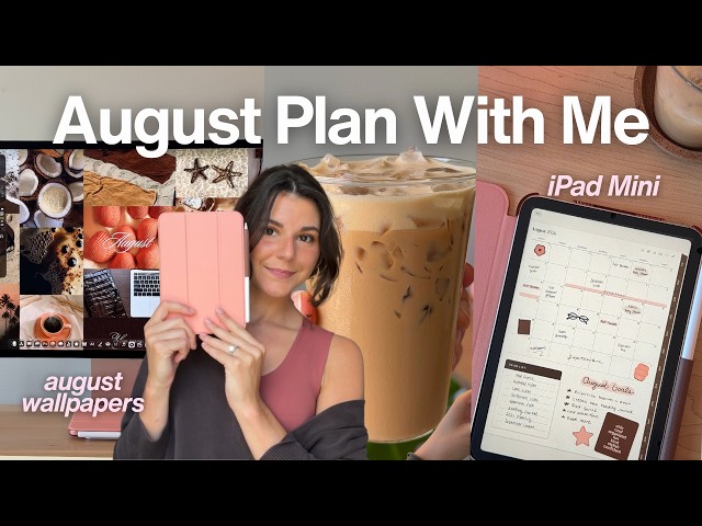 Digital Plan With Me on iPad Mini 🤎 August 2026