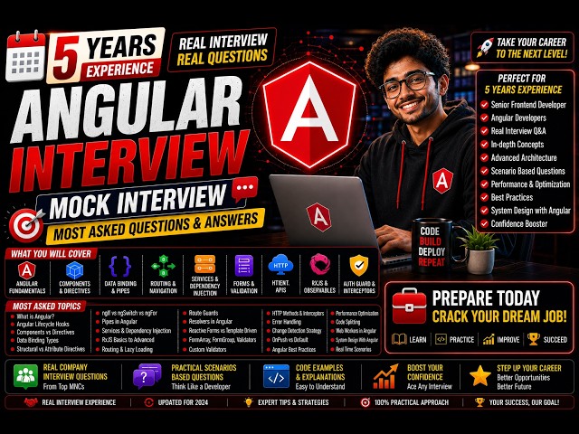 Angular 5 Years Experience | Senior/Lead Mock Interview - Expert Level Deep Dive