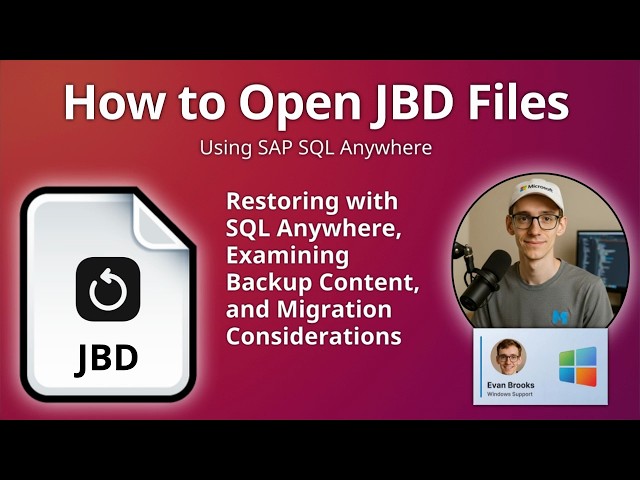 How to Open JBD Files (SQL Anywhere Java Database Backup)