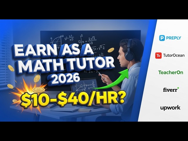 How to Earn as an Online Math Tutor in 2026 | Best Platforms & Real Income Guide