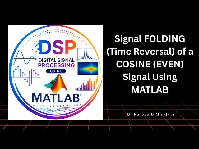 Signal FOLDING (Time Reversal) of a COSINE (EVEN) Signal Using MATLAB