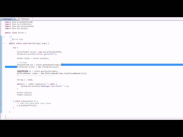Java - Client erstellen (Socket) Chat #2 [TuTCube] [GER]