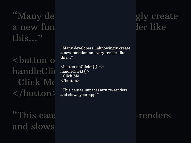 Top React Mistake in 30 Seconds | Stop Re-rendering Like This! #frontend #coding #react