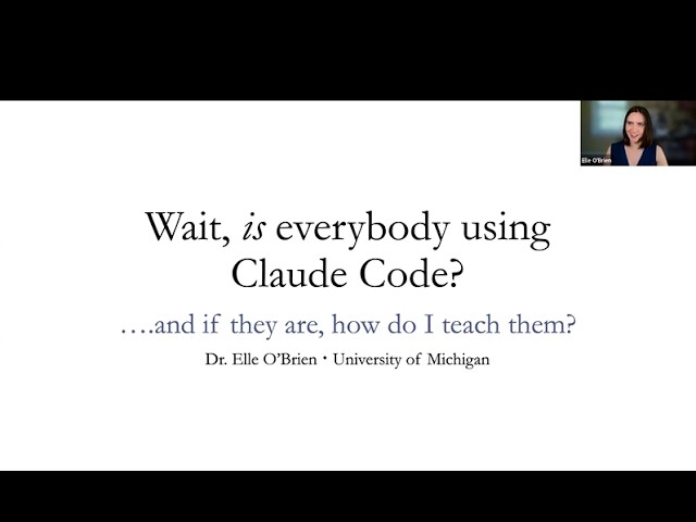 Wait, is everybody using Claude Code?