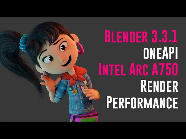 Intel Arc A750 Blender oneAPI Render Performance