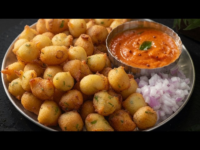 गलती से बच्चों को एक बार खिला दिया, अब रोज़ यही मांगते हैं | Instant Punugulu & Tomato Chutney
