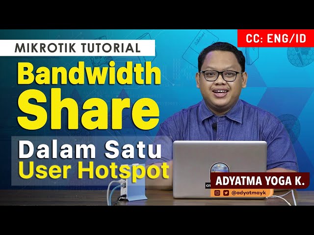 Bandwidth Share in One Hotspot User - MIKROTIK TUTORIAL [ENG SUB]