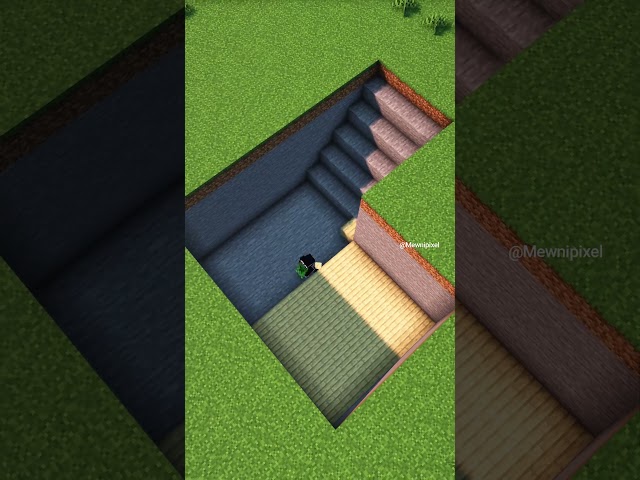 TUTORIAL 🏡 Casa Subterránea en Minecraft #minecraftbuilding #minecraftshorts
