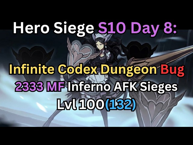 Day 8 Update: 30b+ AoE & 2333 MF - Infinite Codex Challenge Dungeon Bug, Talking through MF Upgrades