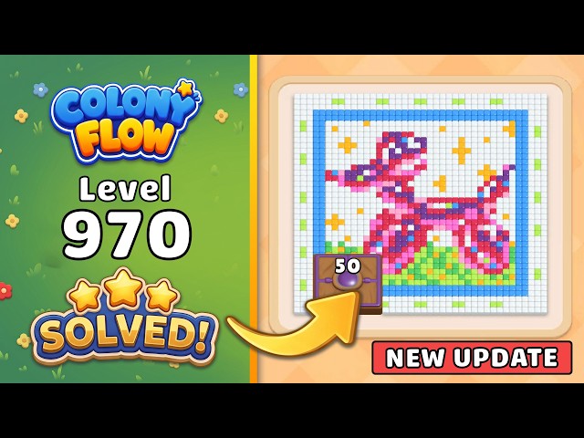 Colony Flow! Level 970 Walkthrough 🐜 | ABI GAMES Solution & Gameplay 🧩 (New Update)