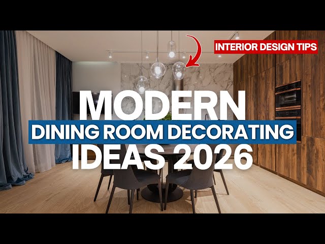 Trendy Modern Dining Room Decorating Ideas 2026 | Dining Table & Home Interior Design Tips