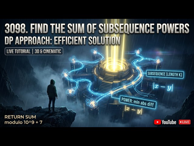 Find the Sum of Subsequence Powers   LeetCode   with dp approach