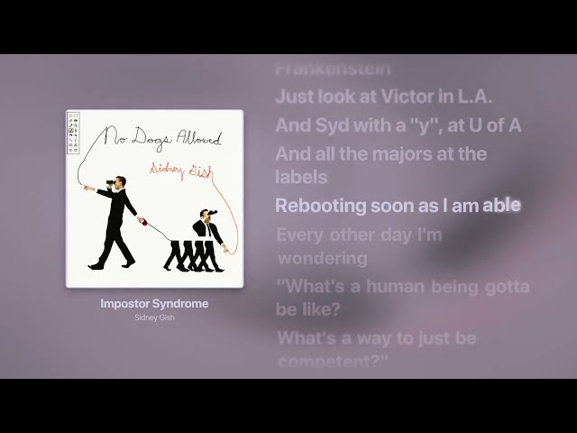 Sidney Gish - Impostor Syndrome | Lyrics Video