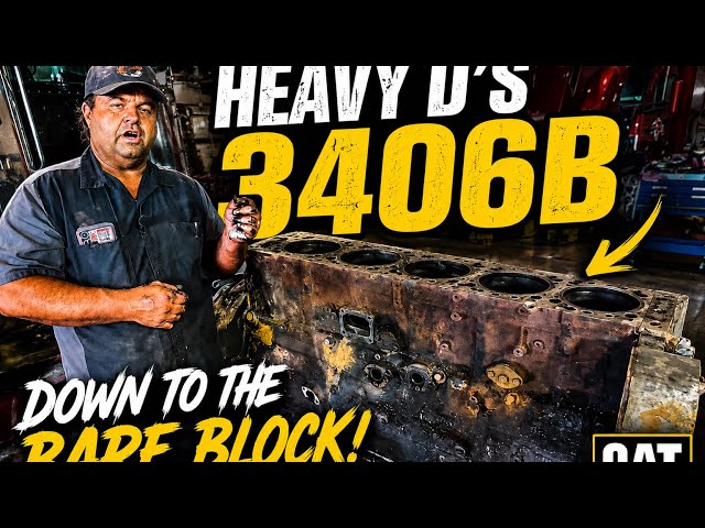 Tear Down Of Heavy D’s 3406B CAT Engine From His Cabover 
