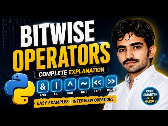 Bitwise Operators in Python | AND OR XOR Explained in Simple Way for Beginners