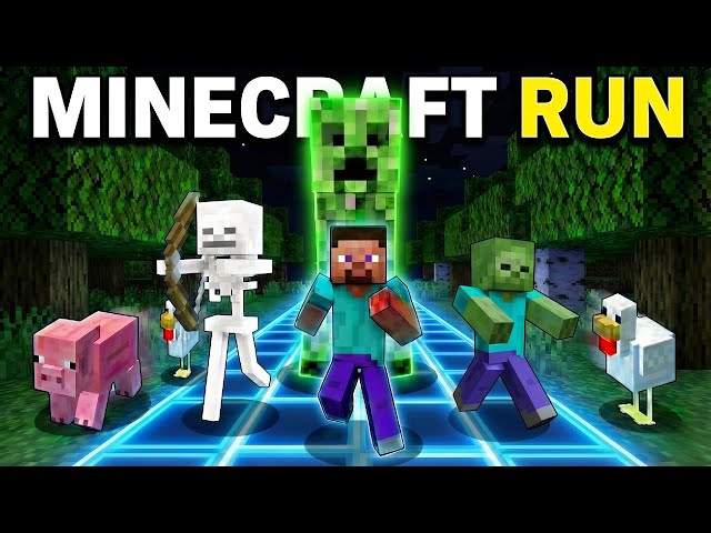 Minecraft Run Immersive Interactive Warm Up |Challenge |Viral Interactive Game |Run from the Creeper