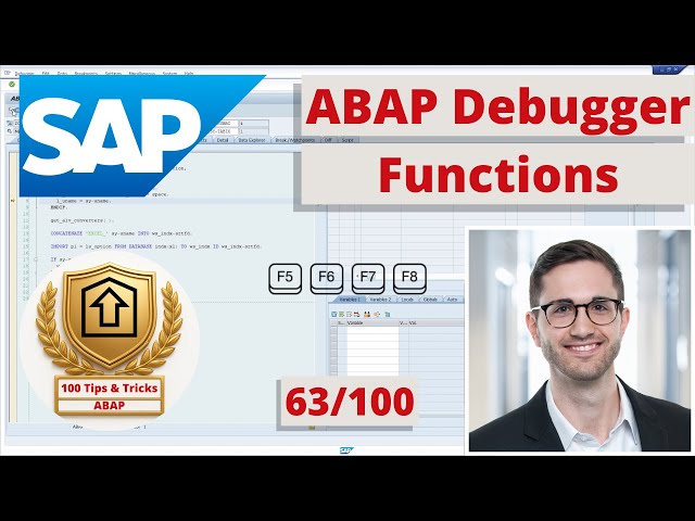 The 4 most important functions in the ABAP Debugger | ABAP Tip #63