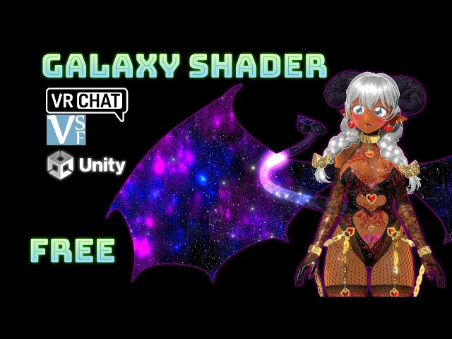 Free Galaxy Space Shader in Unity VRChat & VTuber Tutorial