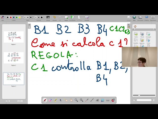 La correzione dell'errore in trasmissione, con calcolo dei bit di controllo (terzo video pre-Hamming