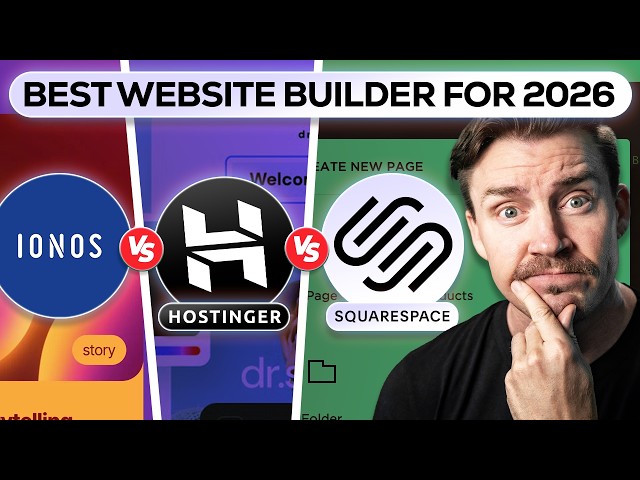 BEST website builder 2026 | My TOP 3 recommendations for any website!