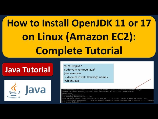How to Install OpenJDK 11 or  OpenJDK 17 in Amazon EC2 Instance or Linux Operating System?