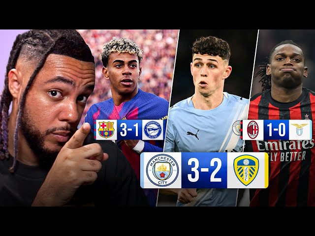 Saturday SCENES! CITY 3-2 LEEDS, MILAN 1-0 LAZIO + Worldwide CHAOS 🔥