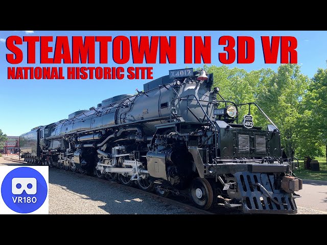 VR180 AMAZING STEAM TRAINS AT STEAMTOWN