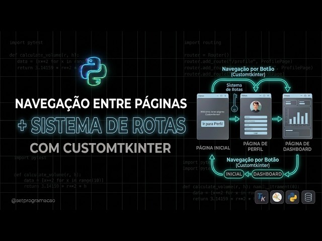 page navigation - routing system | customtkinter