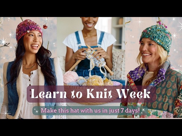 Knit Collage: Introducción al curso Aprende a tejer – Actualización 2026