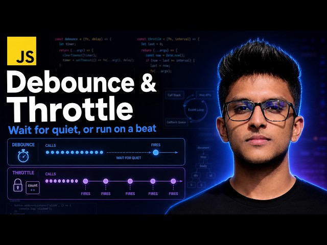 Debounce & Throttle in JavaScript — Stop Your Functions From Running Too Often