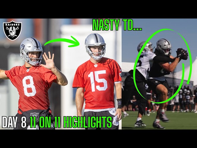 The Las Vegas Raiders Training Camp Looks INSANELY DYNAMIC Already... | DAY 8 HIGHLIGHTS |
