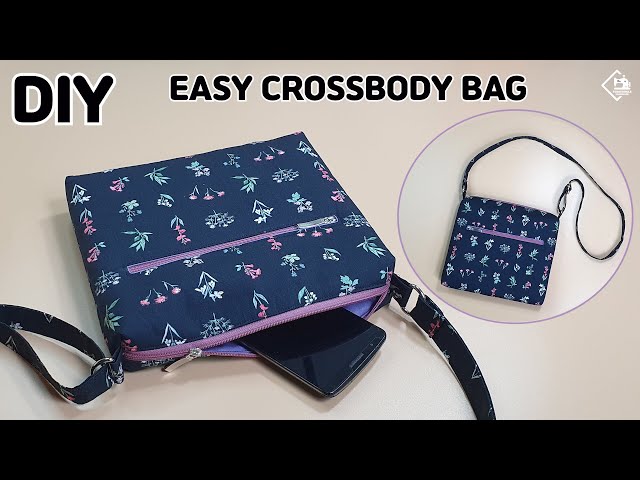 DIY EASY CROSSBODY BAG/ Shoulder bag / sewing tutorial [Tendersmile Handmade]