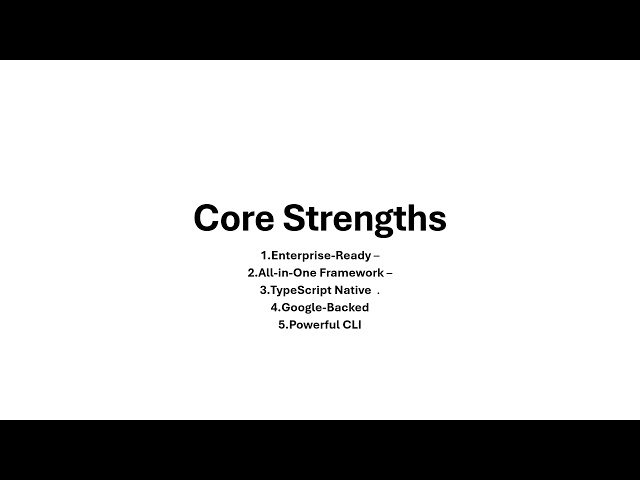 Angular 2025 – Strengths & Opportunities