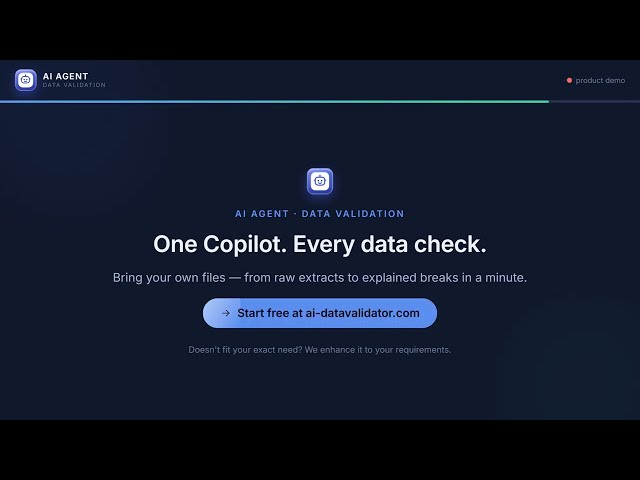 AI Data Reconciliation in Seconds — No SQL, No Excel, No Code